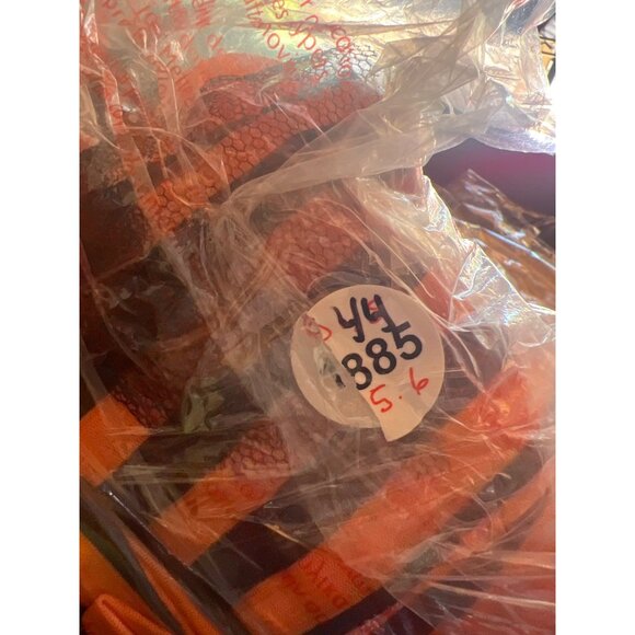 Hyde & EEK! Witch Pet Costume Size Medium Black/Orange Striped Pet Outfit - Picture 12 of 12